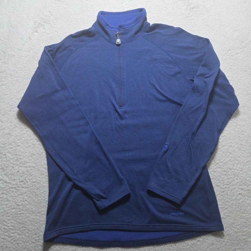 Patagonia Polartec Regulator 1/4 Zip Pullover Fleece Mens XL 90's Blue Vtg USA